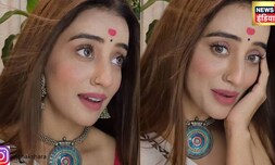 अक्षरा सिंह ने भक्ति में लीन होकर गाया माता का गीत, दिल जीत रहा VIDEO