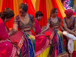 अविका के हाथों पर रची मेहंदी, मिलिंद ही नहीं, सास-ससुर के भी लिखवाए नाम