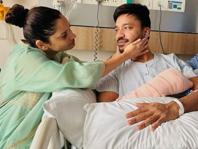 दर्दनाक हादसे का शिकार हुए अंकिता के पति, हाथ में लगे 45 टांके