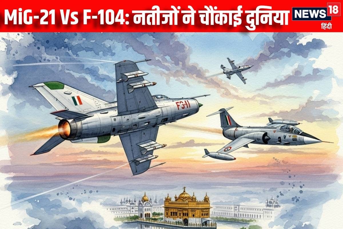 MiG-21: मिग-21 की F-104 से हुई पहली टक्कर जंग का नतीजा जान चौंक गई दुनिया