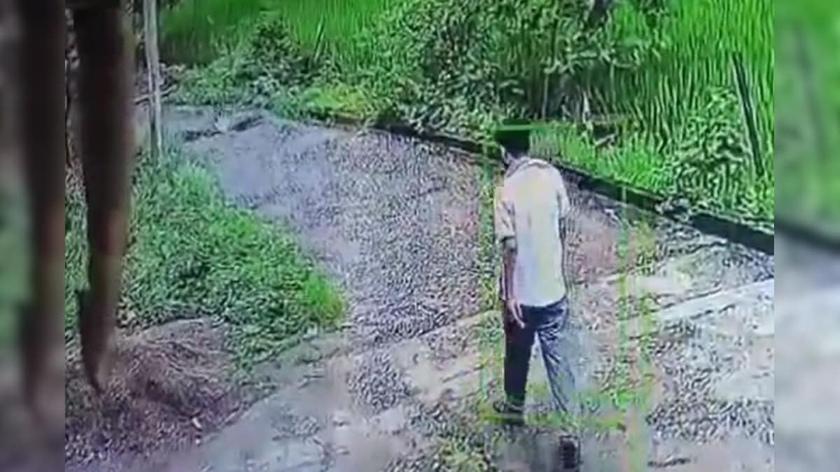 दीवार गिरने से युवक की मौत, सीसीटीवी में कैद भयावह मंजर
