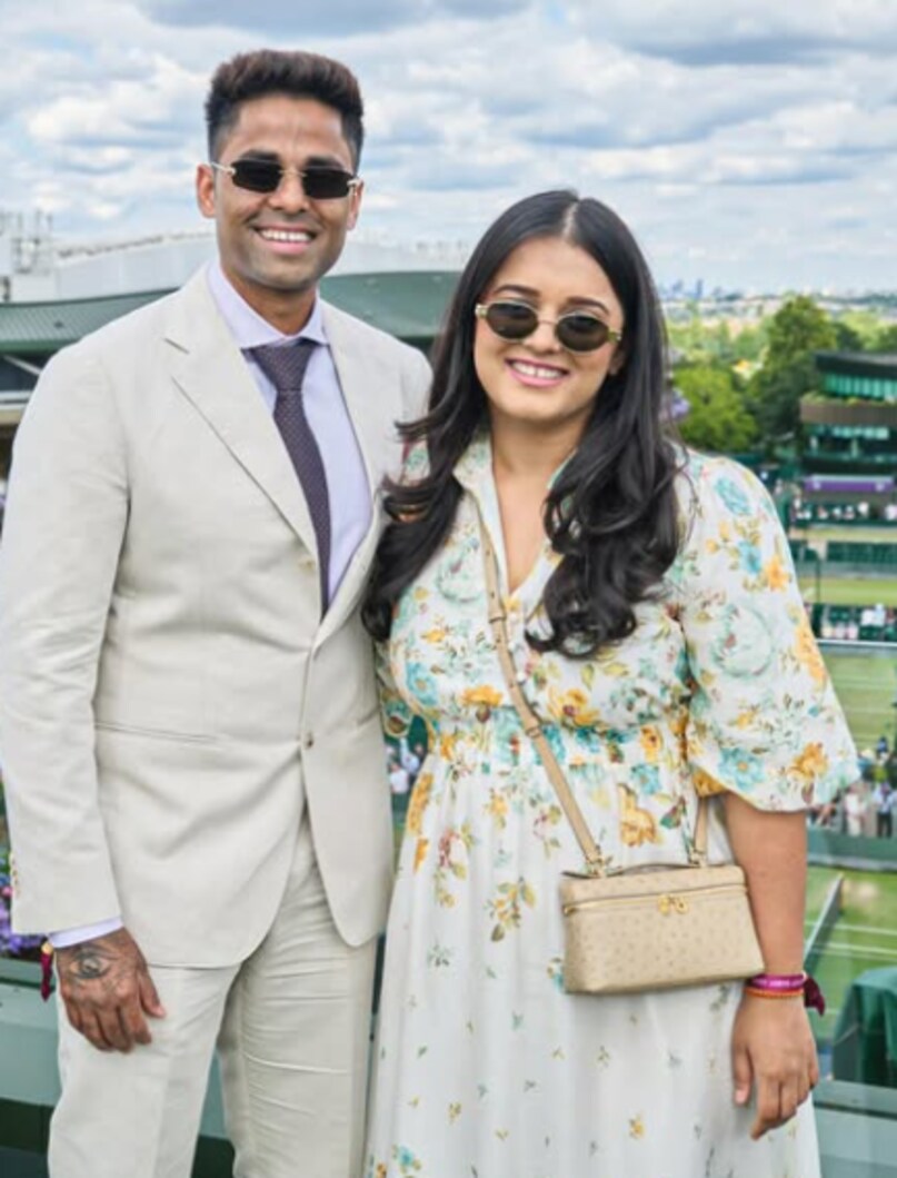 Suryakumar Yadav, Devisha shetty, Suryakumar Yadav birthday, Suryakumar Yadav birthday celebration, Suryakumar Yadav wife Devisha Shetty birthday celebration, IND vs PAK Asia Cup, India vs Pakistan Asia Cup, IND vs PAK Asia Cup match, Devisha Shetty celebrate Suryakumar Yadav, सूर्यकुमार यादव, देविशा शेट्टी, भारत बनाम पाकिस्तान, सूर्यकुमार यादव बर्थडे 