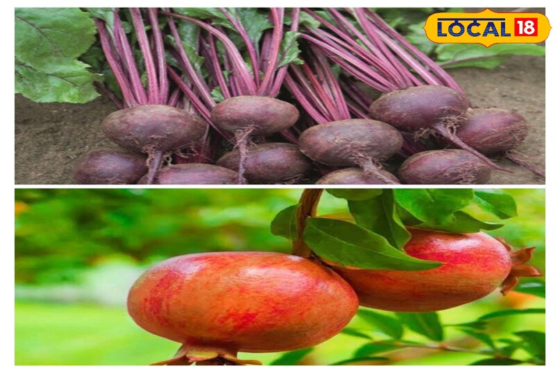 चुकंदर अनार.