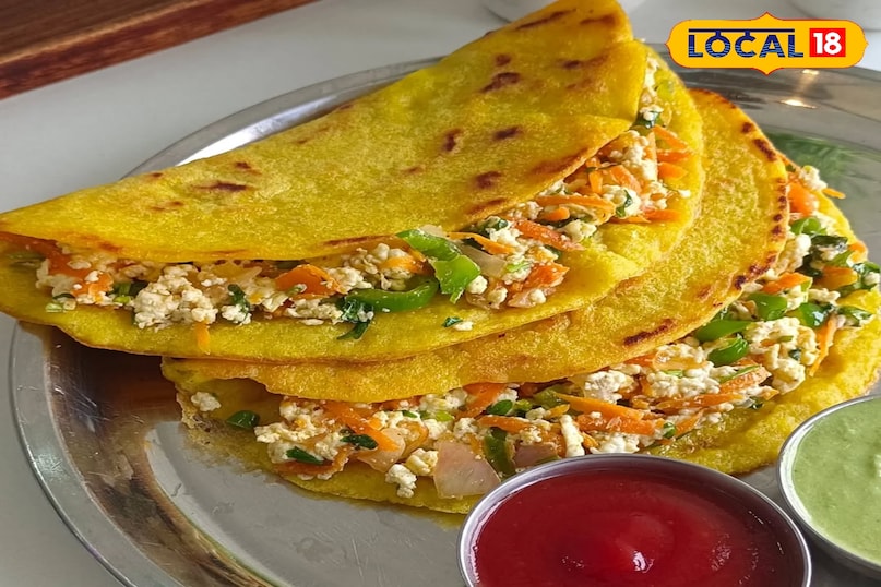 paneer stuffed chila