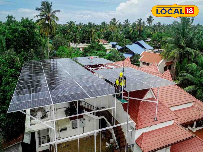 PM Surya Ghar Muft Bijli Yojana, Solar panel Subsidy, Solar kaise lagaye, Khargone Solar Plant, Solar Panel Installation India, local 18, khargone news, Madhya Pradesh news, mp news