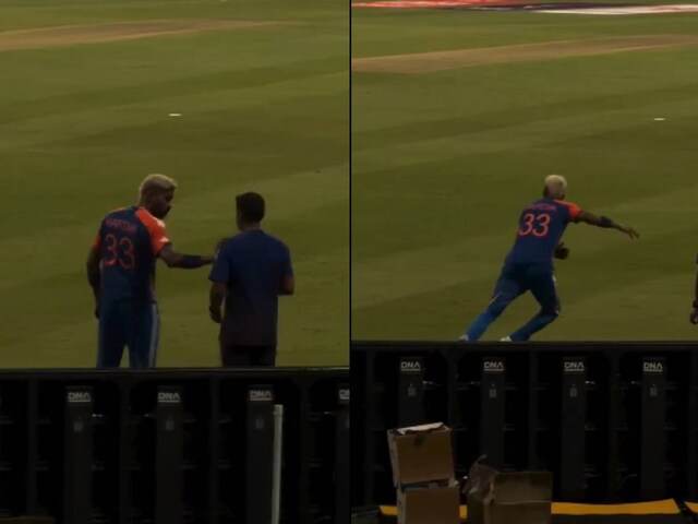बाउंड्री पर किससे बतिया रहे थे हार्दिक? ओमान बैटर का हवाई शॉट, मच गई सनसनी