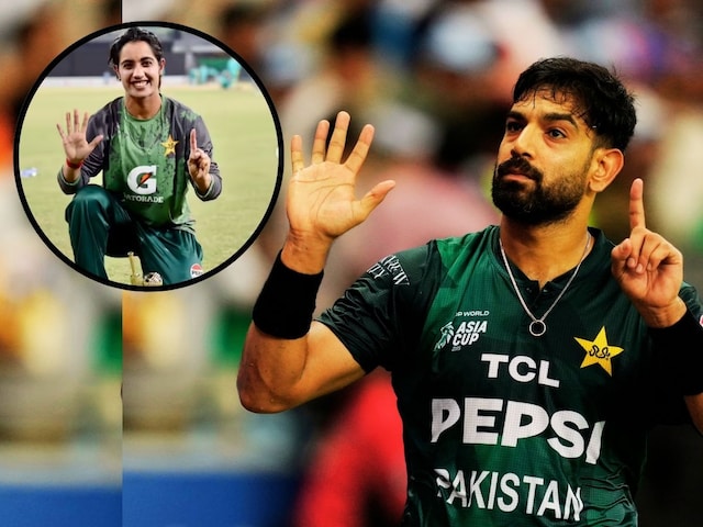 After Haris Rauf, female player Nashra Sandhu's gesture created a ruckus
