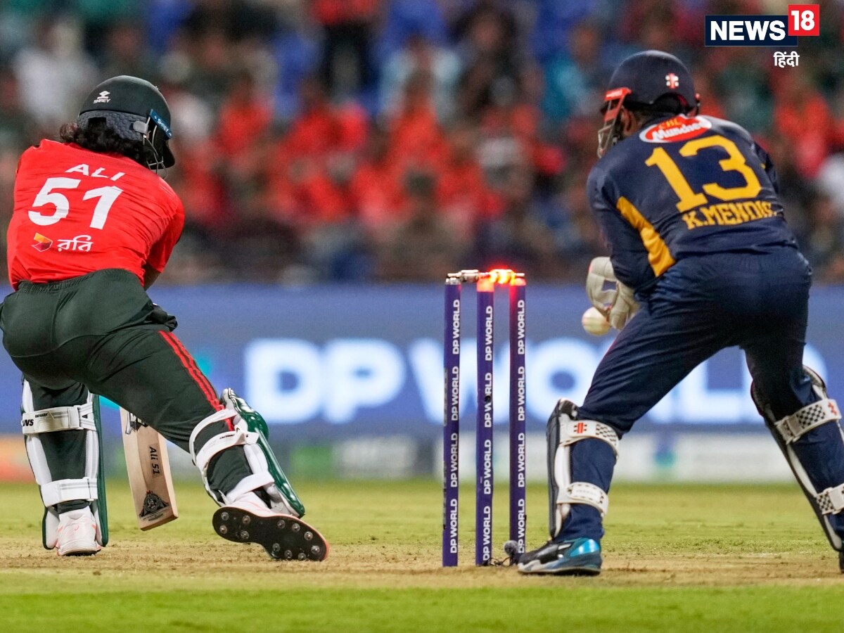 Wanindu Hasaranga, Jaker Ali, Asia Cup, Sri Lanka vs Bangladesh, SL vs BAN, Jaker Ali Wanindu Hasaranga Bowls, Wanindu Hasaranga Jaker ali bowls, bells not fell, sri lanka vs Bangladesh asia cup, sri lanka beat Bangladesh, वानिंदु हसरंगा, जाकेर अली 