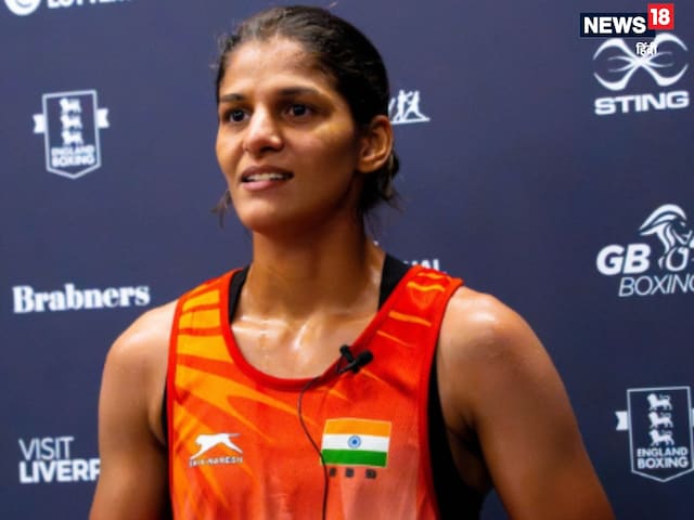 A win away from becoming Jasmine World Champion ... Meenakshi's medal also became confirmed