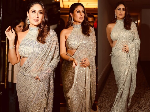 Kareena Kapoor Khan rocked the silver saree at the birmingham event