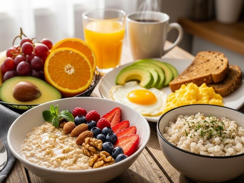 सुबह का नाश्ता दिनभर ऊर्जा बनाए रखने के लिए बहुत जरूरी है. ओट्स, दलिया, फल या अंडा जैसी हेल्दी चीज़ें खाएं. इससे पेट भी सही रहता है और आप पूरे दिन ताजगी महसूस करेंगे. हेल्दी नाश्ता आपके दिमाग और शरीर दोनों को एक्टिव रखता है.