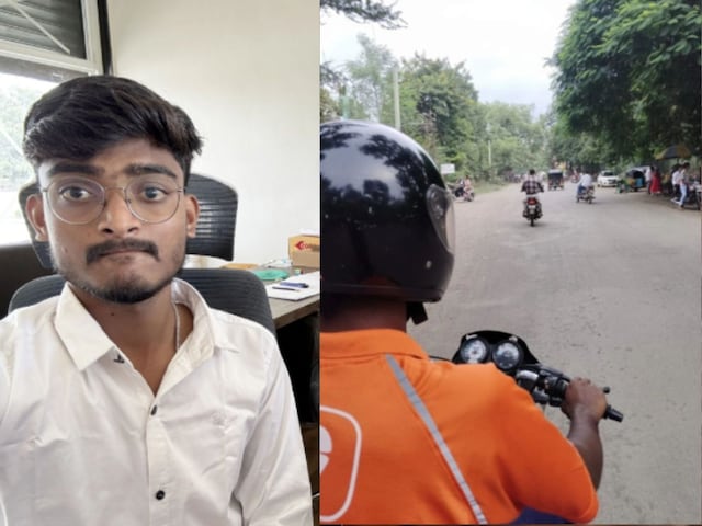 It was getting late for the interview, but the cab was not available, the delivery boy came home ...