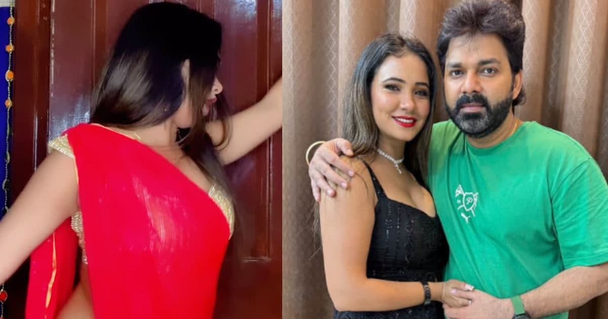 Bhojpuri actress Trisha Kar Madhu in Lal Sari, Danced Dance on the song ‘Bathch Bathat’, video viral