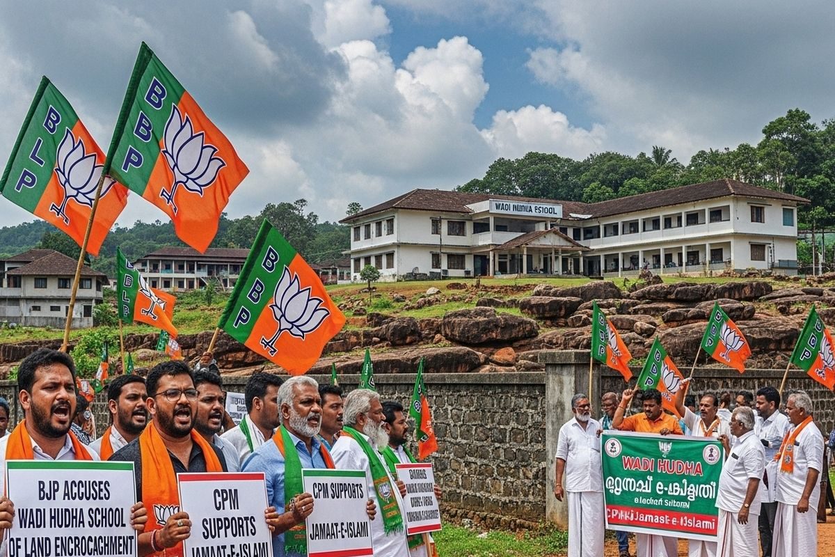 देवभूमि में जमीन विवाद: इस्लामिक स्कूल पर कब्जे के आरोप BJP-CPM आमने-सामने