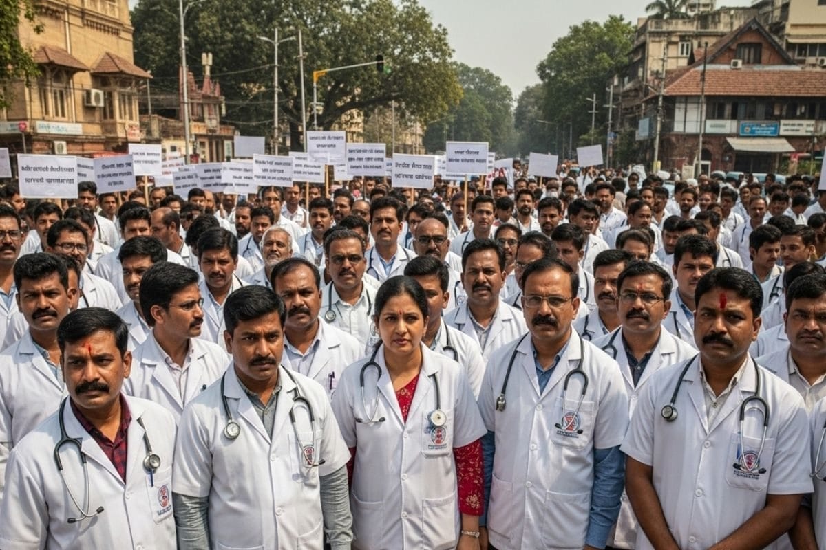 महाराष्ट्र में 1.80 लाख डॉक्टरों की हड़ताल, केवल इमरजेंसी सेवाएं चालू