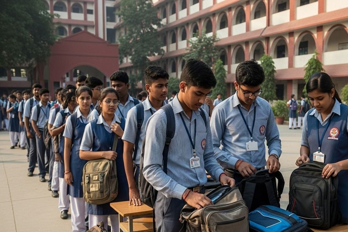 स्टूडेंट्स के बैग में मिली चौकाने वाली चीजें ब्लेड से लेकर कंडोम तक पाए गए