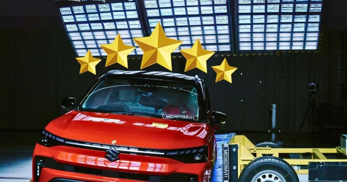 Maruti Suzuki Victoris: India NCAP vs Global NCAP, check 5 star safety detail crash test score