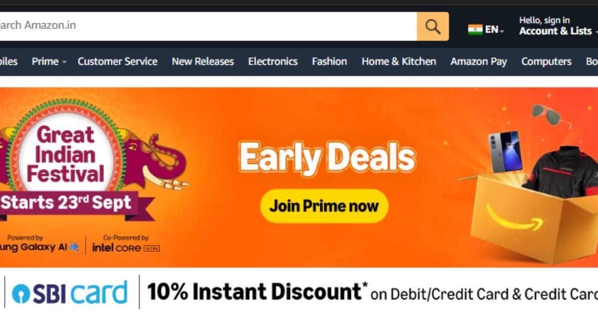 Tach – Amazon Great indian festival deals live right now buy phone tv laptop accessories at huge discount- अमेज़न ने किया खुश, Great India Festival सेल की डील पहले ही कर दी शुरू, सस्ते में मिलने लगे ये सामान