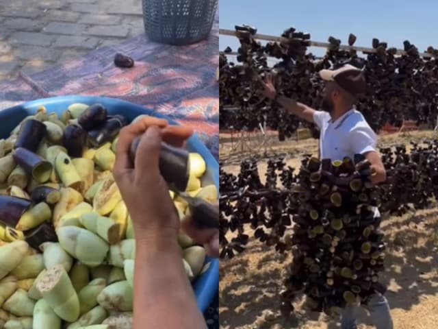 Brinjal garland is made here, heavy demand in the market
