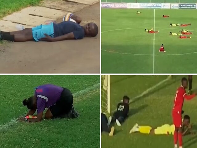 Football match became a comedy show, bees entered the field, the players left