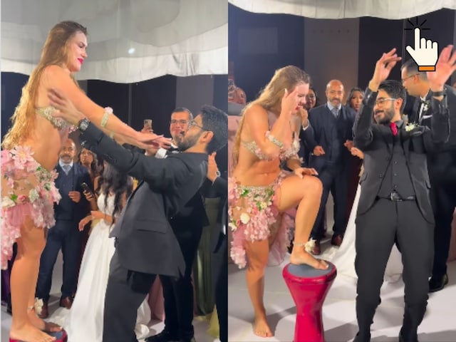 In the wedding, the foreign dancer fiercely fiercely, people also enjoyed, but ...