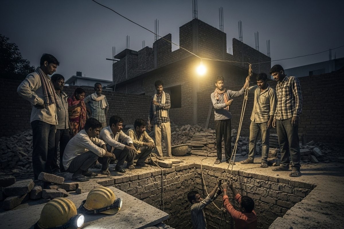 बिहार में निर्माणाधीन मकान के सेप्टिक टैंक में हुआ हादसा, दो मजदूरों की मौत
