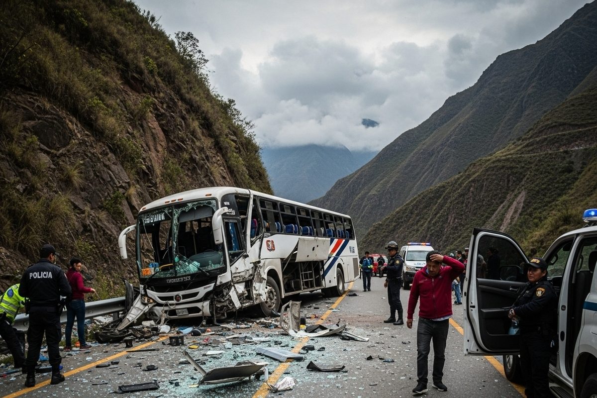 पेरू में सड़क हादसा, 14 लोगों की मौत, बोलिवियाई संगीतकारों की मिनीवैन क्रैश