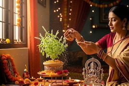 मां दुर्गा की कृपा चाहते हैं? नवरात्रि में इस जगह रखें तुलसी का पौधा