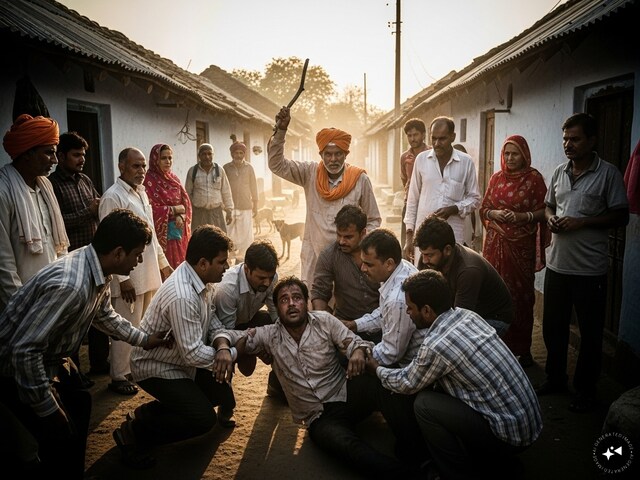 बहराइच में लूट की नोटिस से मचा हड़कंप, ग्रामीणों ने सदिग्ध को पकड़कर पीटा