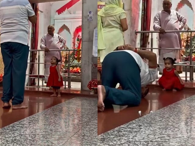 Sakshat Devi became a darshan! The person was bowing in the temple, then ..