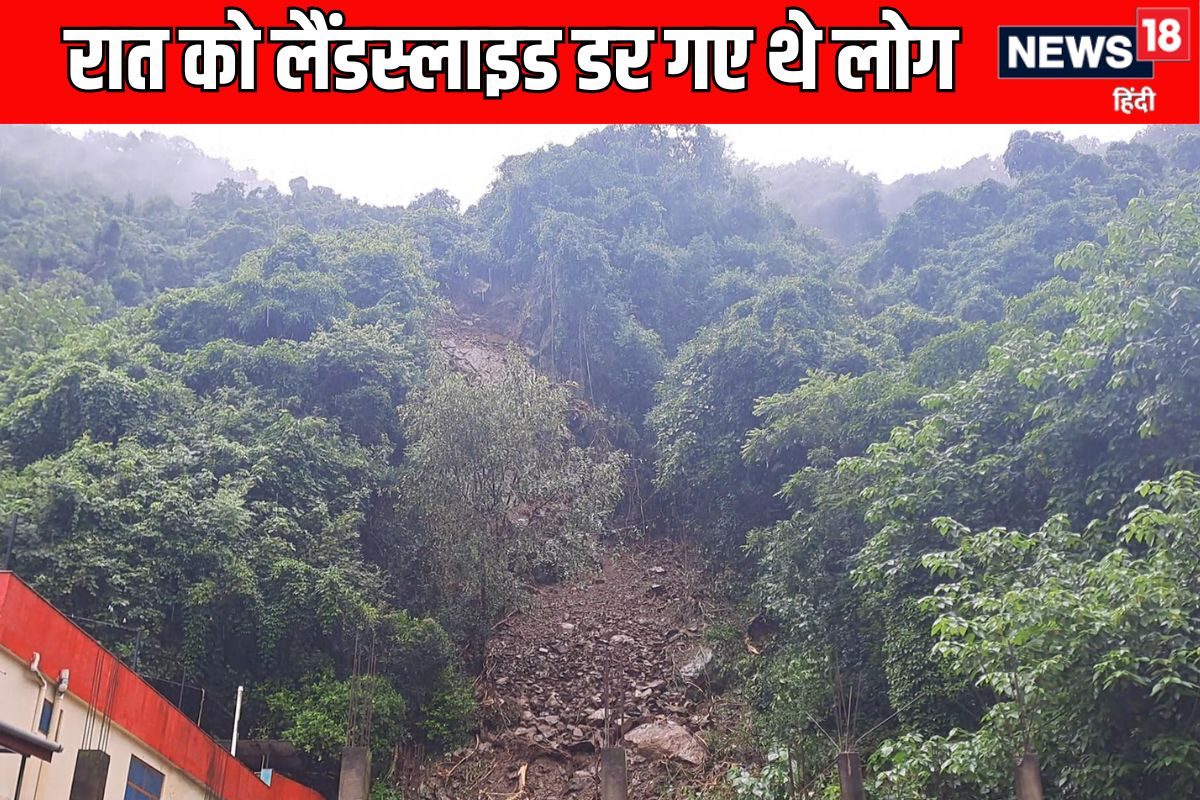 गुरुद्वारे के पास भूस्खलन घरों को खतरा रिश्तेदारों के पास शिफ्ट हुए लोग