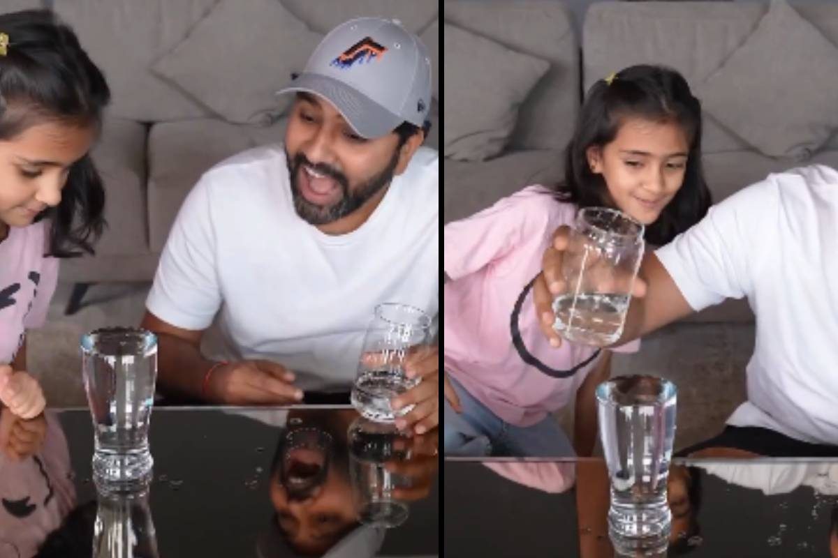 मैदान में शेर, बेटी के आगे ढेर... रोहित शर्मा को समायरा ने किया चारों खाने चित