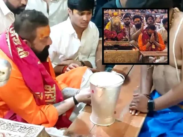 Sanjay Dutt included his forehead in Mahakaleshwar temple, Bhasma Aarti attended Sanjay Dutt included his forehead in Mahakaleshwar temple, Bhasma Aarti attended