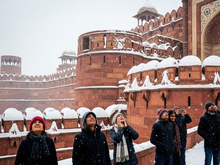 agra qila, agra qila snowfall, snowfall in agra agra qila, agra qila snowfall, snowfall in agra