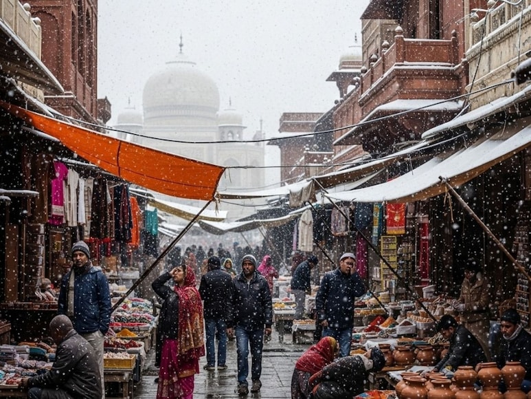 agra snowfall, agra snowfall news agra snowfall, agra snowfall news