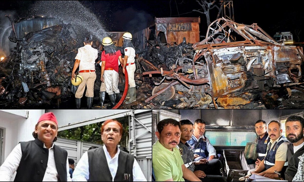 बड़ी खबरें: जयपुर-अजमेर हाइवे पर 200 सिलेंडर फटे आजम-अखिलेश की मुलाकात जुबिन की मौत में नया मोड़