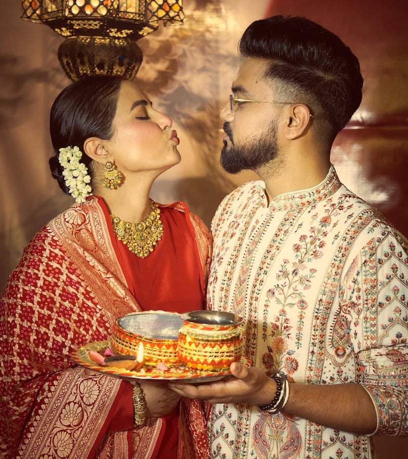 Priyanka-Nick, Ayushmann-Tahira And More: Bollywood’s Karwa Chauth In Pictures
