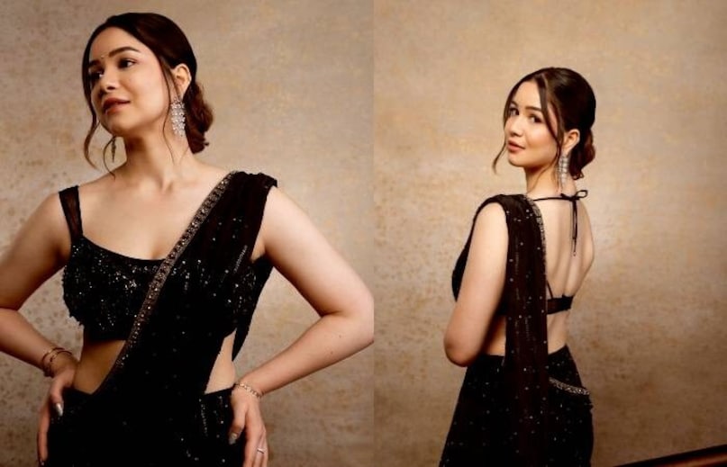 जर तुम्हाला साडी घालायची आवड असेल तर तुम्ही साराचा हा लुक तुम्ही फॉलो करायलाच हवा. स्लीव्हलेस ब्लाउज आणि भरलेली साडी, त्यावर मेसी बन आणि साधा मेकअप करून सुंदर लुक देऊ शकता.