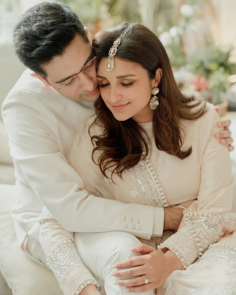 Parineeti Chopra and Raghav Chadha officially announced their pregnancy on August 25, 2025. The couple shared an adorable Instagram post featuring a cake decorated with the equation “1 + 1 = 3" and tiny footprints — a sweet symbol of their growing family.