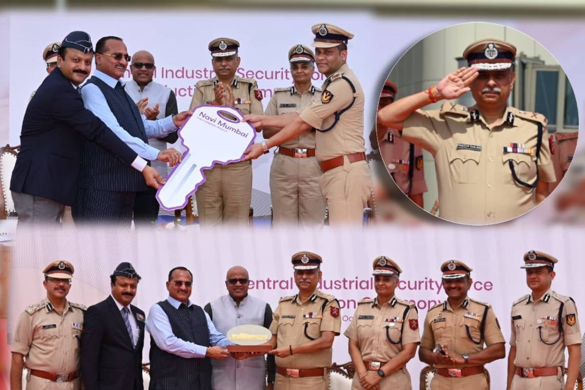 नवी मुंबई एयरपोर्ट पर CISF की एंट्री सीनियर कमांडेंट सुनीत बने पहले CASO