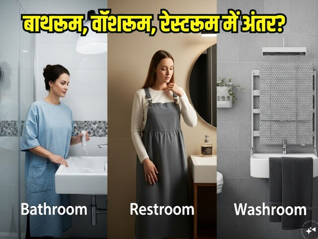 What is Difference between bathroom restroom and washroom: वॉशरूम ...