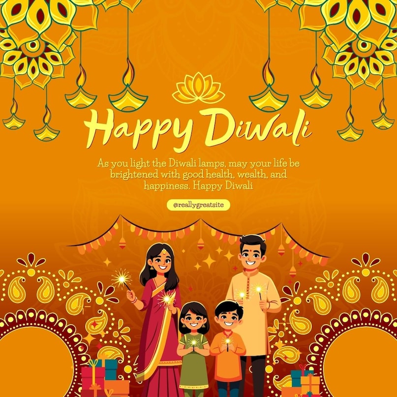 लक्ष्मी माता का वरदहस्त बना रहे सदा,सफलता और सुख समेटे हर एक दुआ।
हैप्पी दीपावली! आप इस तरह भी इस फोटो के साथ ये संदेश भेज सकते हैं. लक्ष्मी माता का वरदहस्त बना रहे सदा,सफलता और सुख समेटे हर एक दुआ।
हैप्पी दीपावली! आप इस तरह भी इस फोटो के साथ ये संदेश भेज सकते हैं.