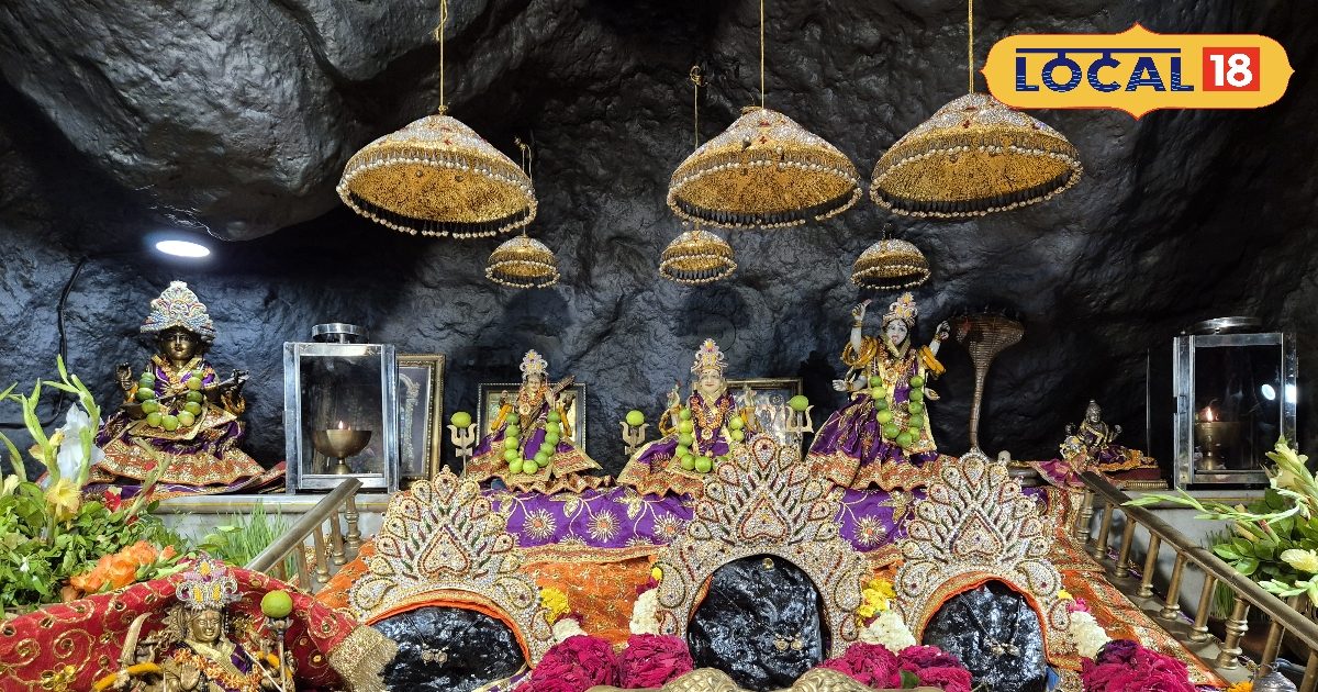 इंदौर में भी मां वैष्णो देवी का दरबार, गुफा से होकर गुजरता है रास्ता