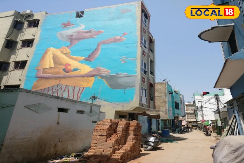 कला के लिए एक अनोखा कैनवास यह रंग-कोडिंग सिर्फ सुंदरता के लिए ही नहीं है। इसने पूरे इलाके को कलाकारों के लिए एक विशाल, खुला स्टूडियो बना दिया है।
