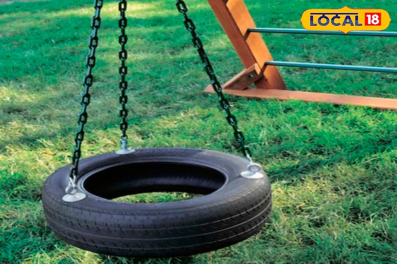 खराब टायर से बनाएं झूला