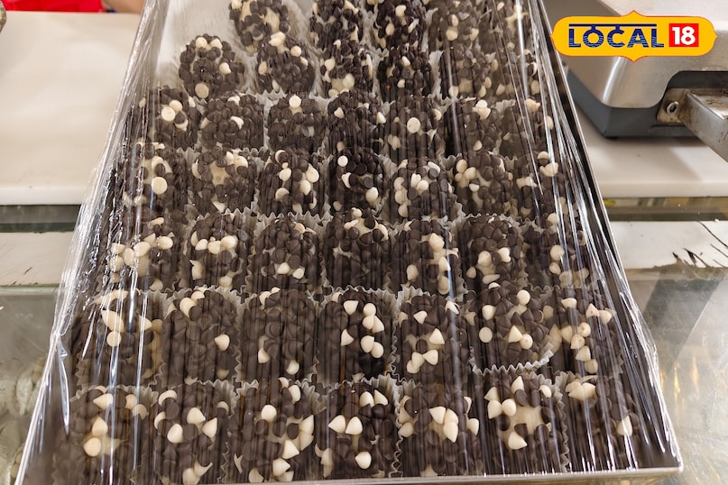 बादाम चॉकलेट लड्डू