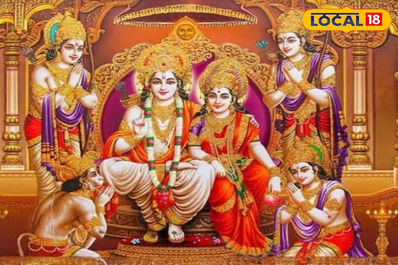राम, सीता, लक्ष्मण और हनुमान जी का संगम घर में लगाइए राम दरबार की तस्वीर और महसूस करें दिव्य ऊर्जा!