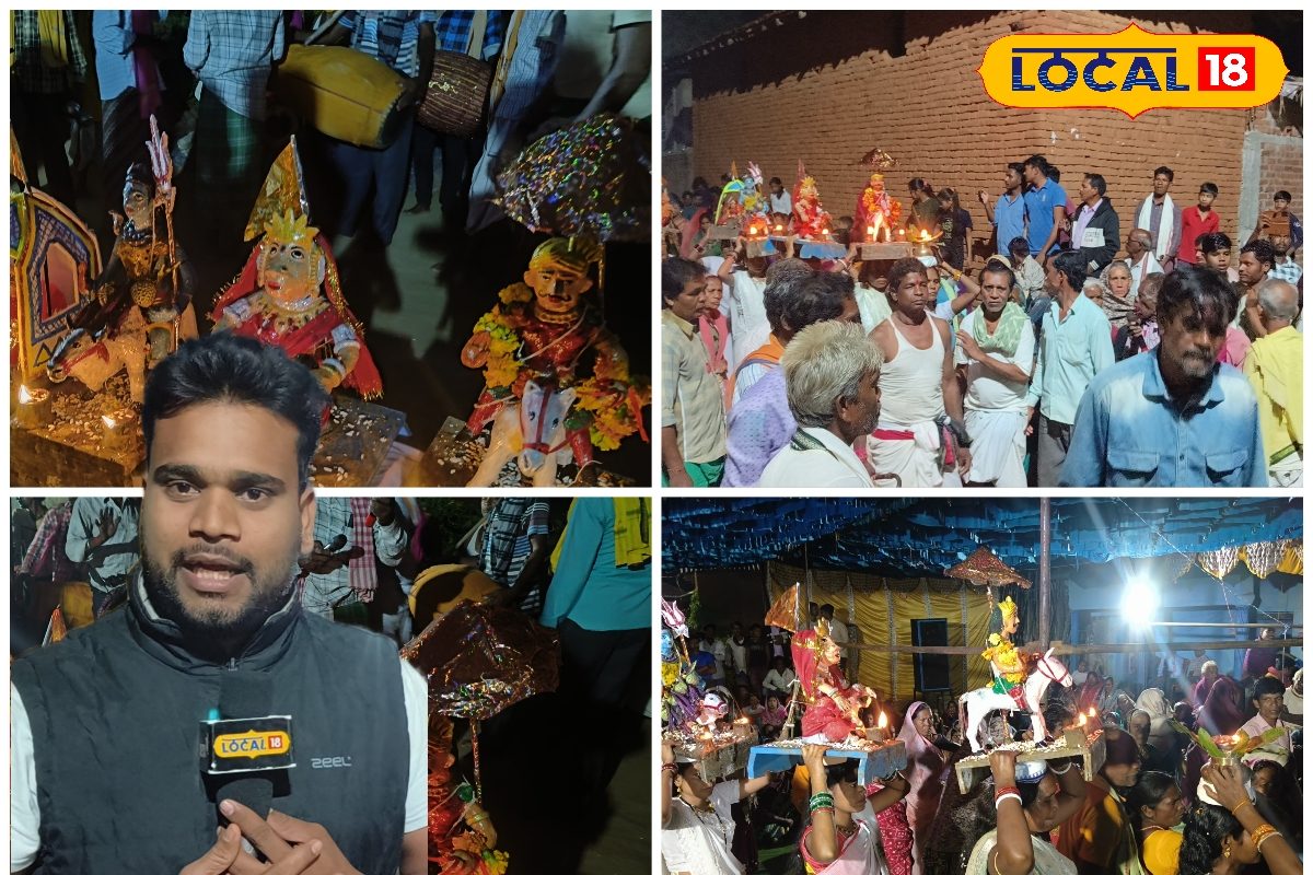 छत्तीसगढ़ में दीपावली पर निकलती देवों की बारात, मूर्तियों संग झूमता गांव