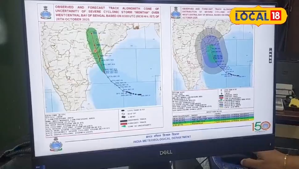 Chhattisgarh Weather: चक्रवात "मोंथा" का असर, छत्तीसगढ़ में बारिश का दौर शुरू
