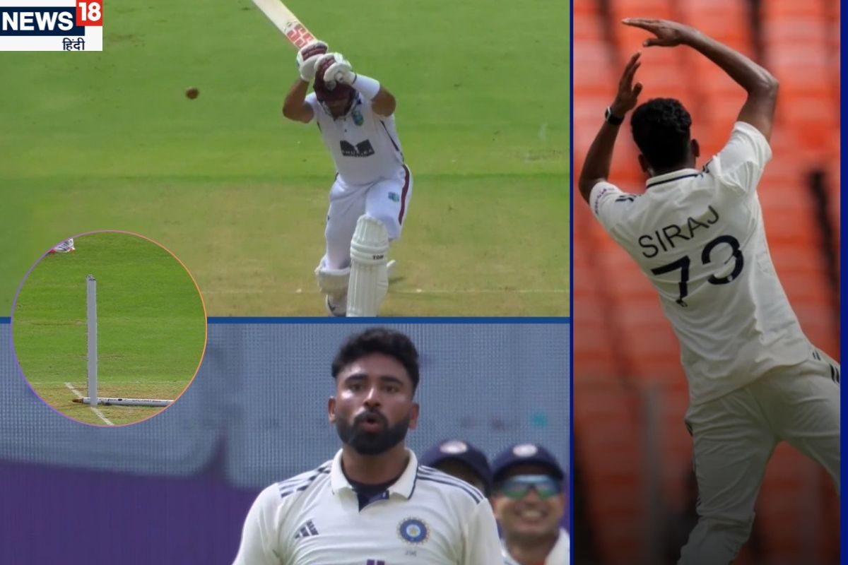 शिकारी सिराज के मुंह पर लगा खून, खूंखार हुए मियां भाई, स्टंप पर स्टंप तोड़ रहे